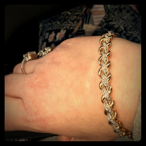 Jared Jeweler Accessories 8 K Gold Diamond Bracelet Poshmark